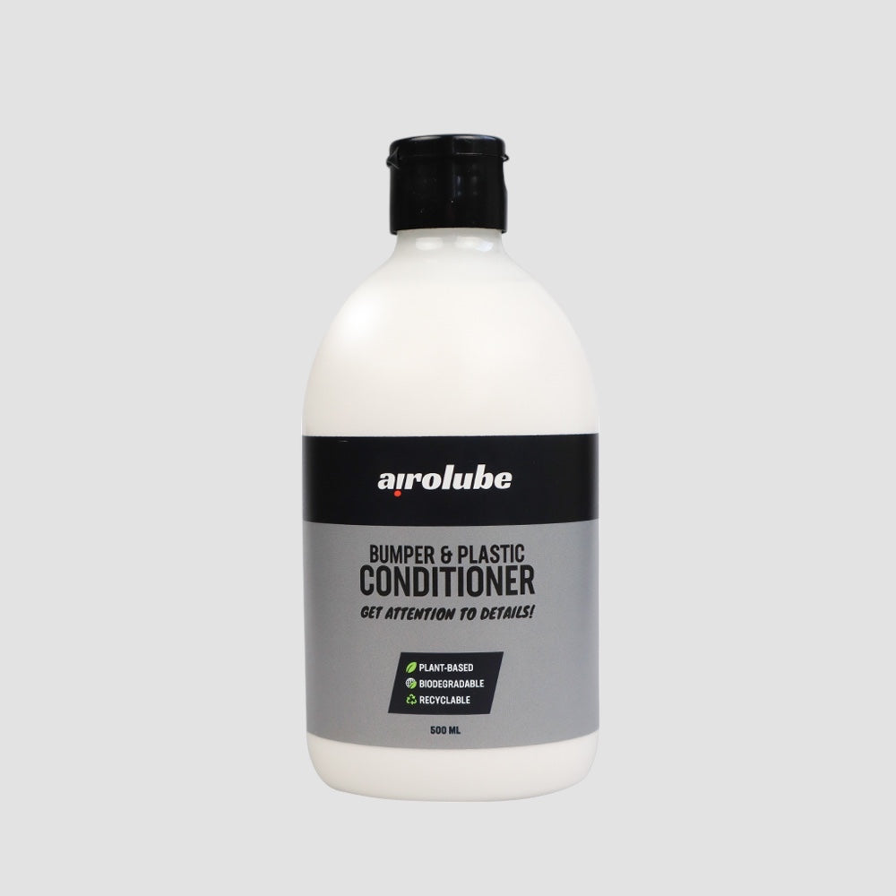Airolube Bumper & Plastic Conditioner, biologiskt nedbrytbart och växtbaserat.