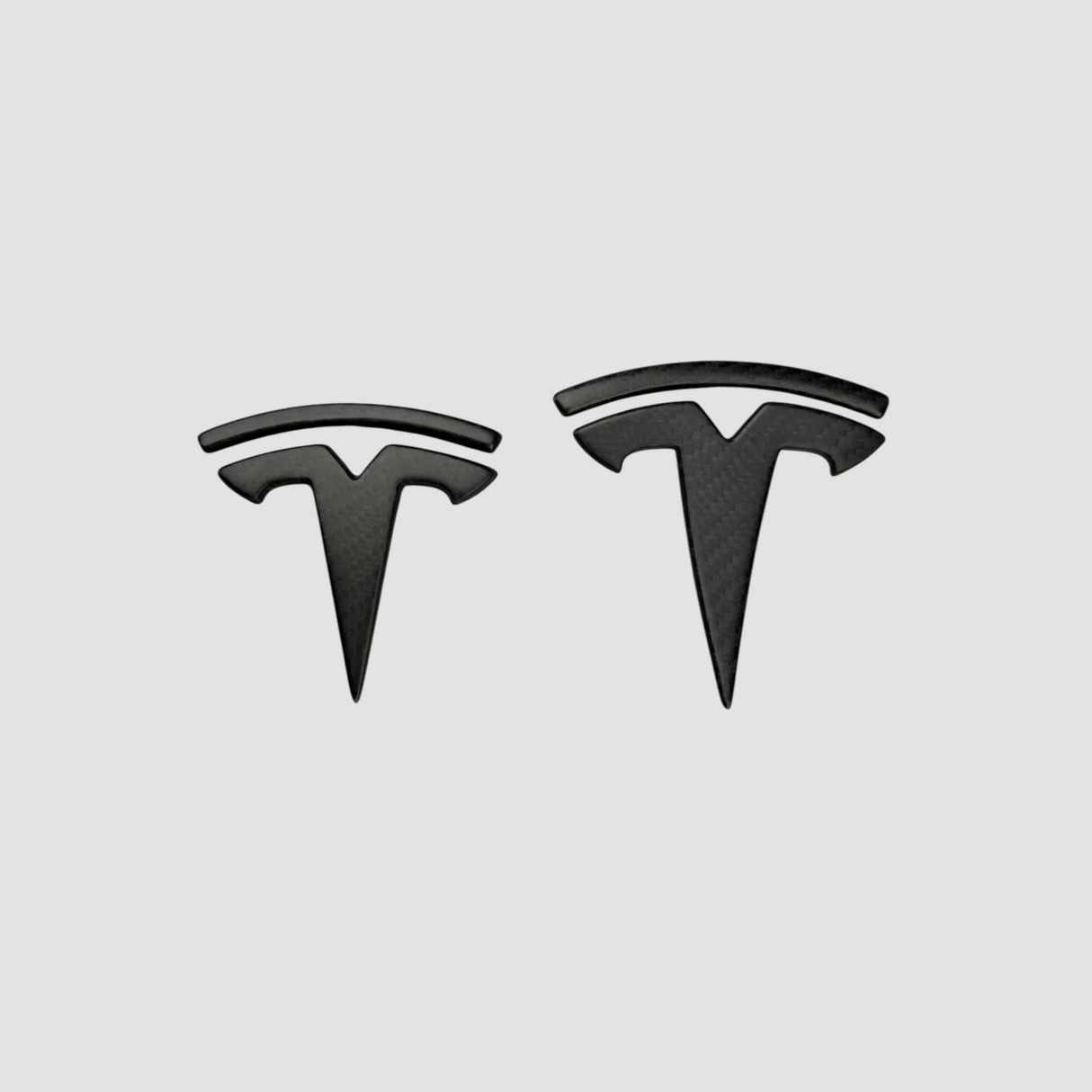 Emblem i äkta matt kolfiber för Tesla Model 3/Y