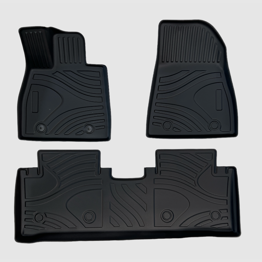 Mattset för BYD Seal, 3D All Weather i svart gummi.