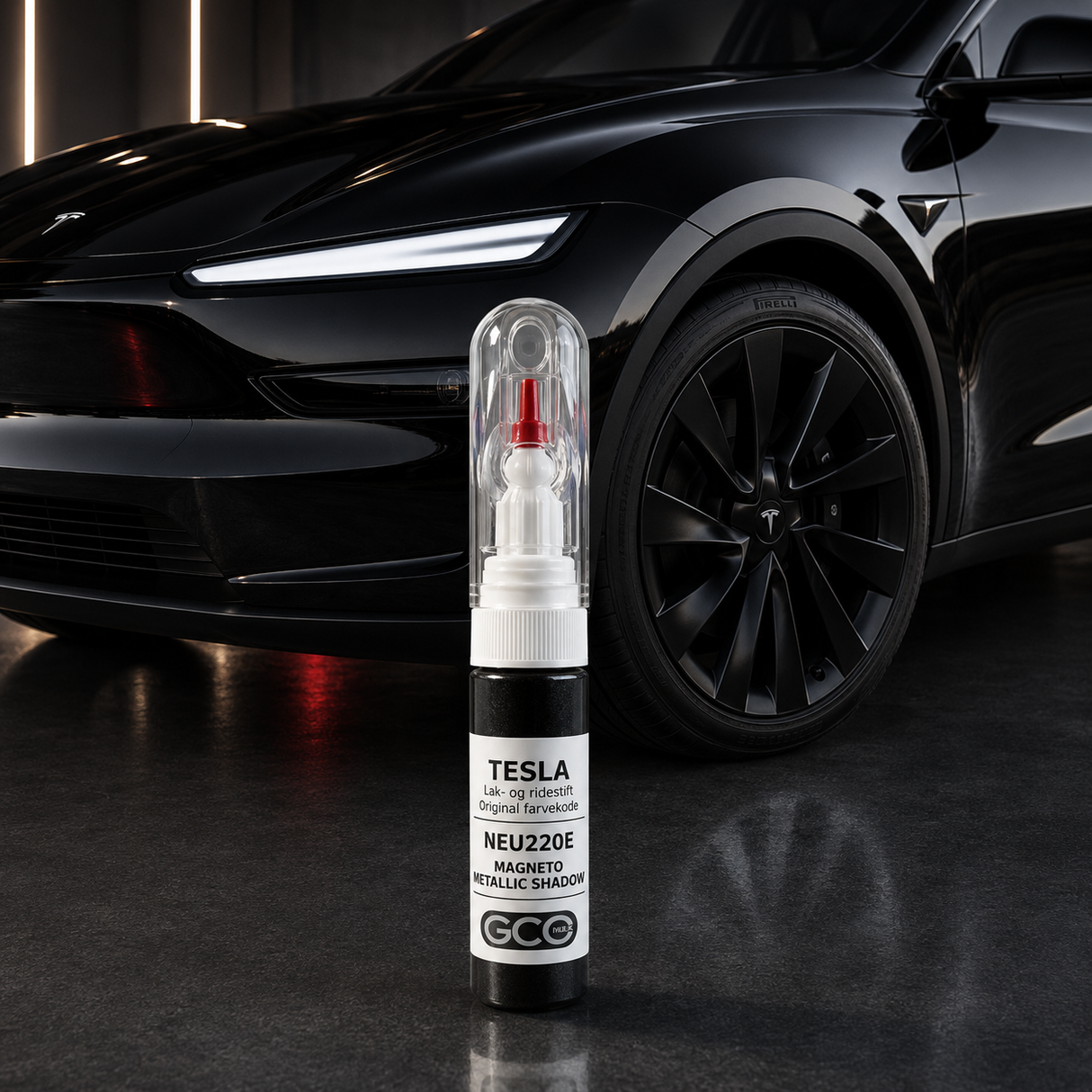 Lackstift till Tesla org. fälgar