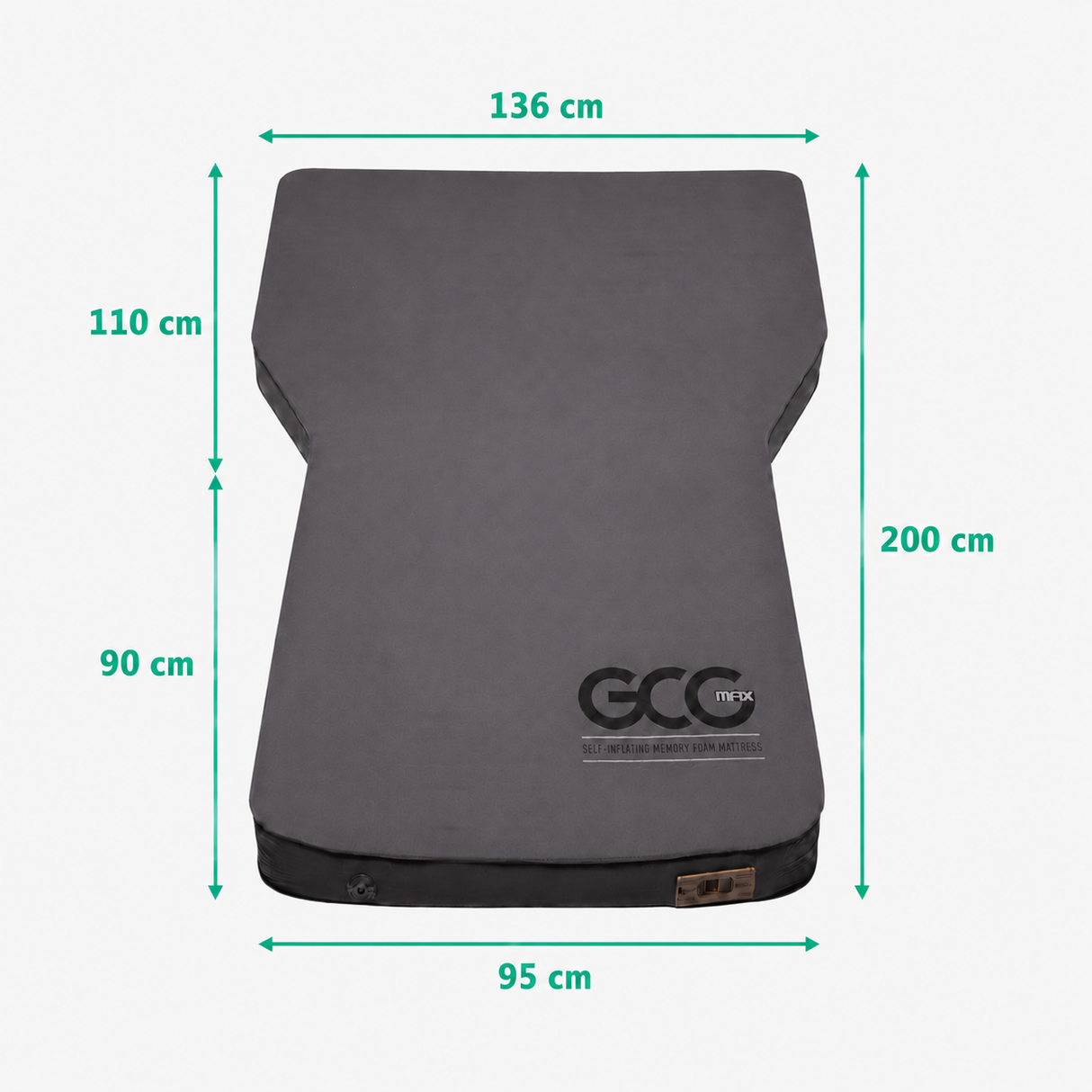 GCG MAX Lyx madrass med memory foam