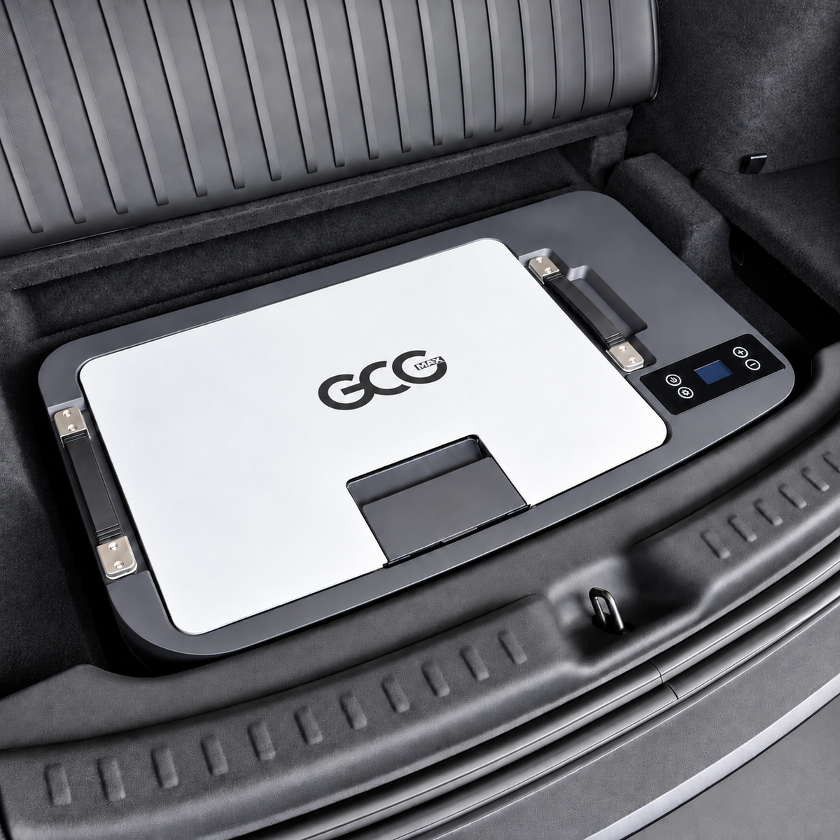 Kylbox med kompressor för bagageutrymmet under golvet – Tesla Model Y