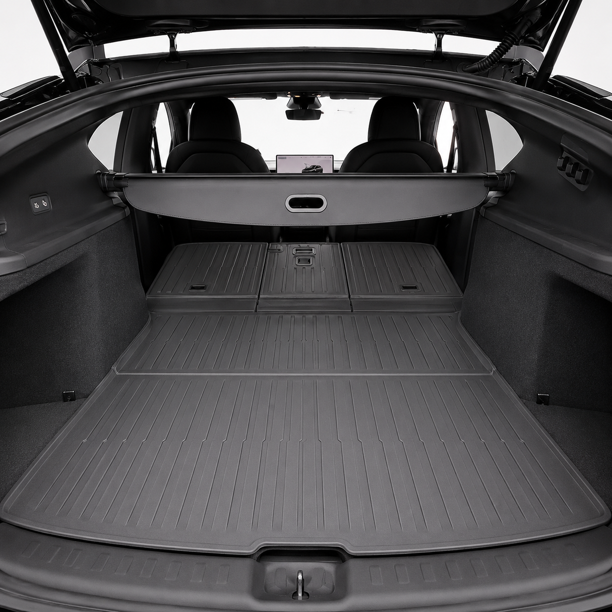 Bagagerumsmatta med säteskydd, passar till Tesla Model Y