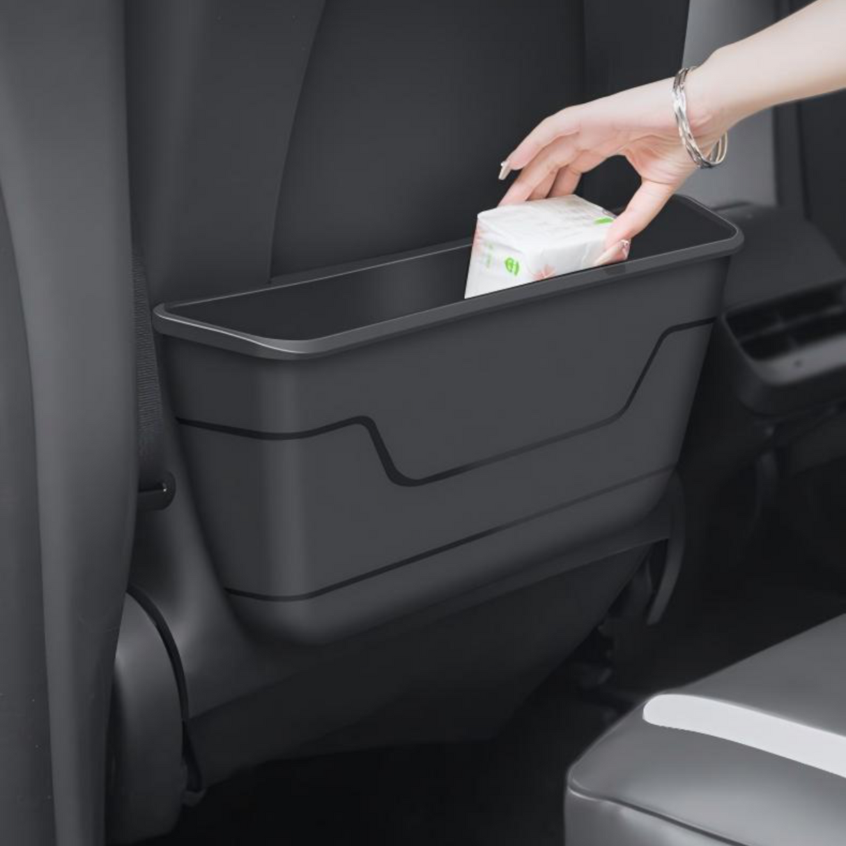 Avfallsbehållare/förvaring till ryggstöd – Tesla Model 3/Y