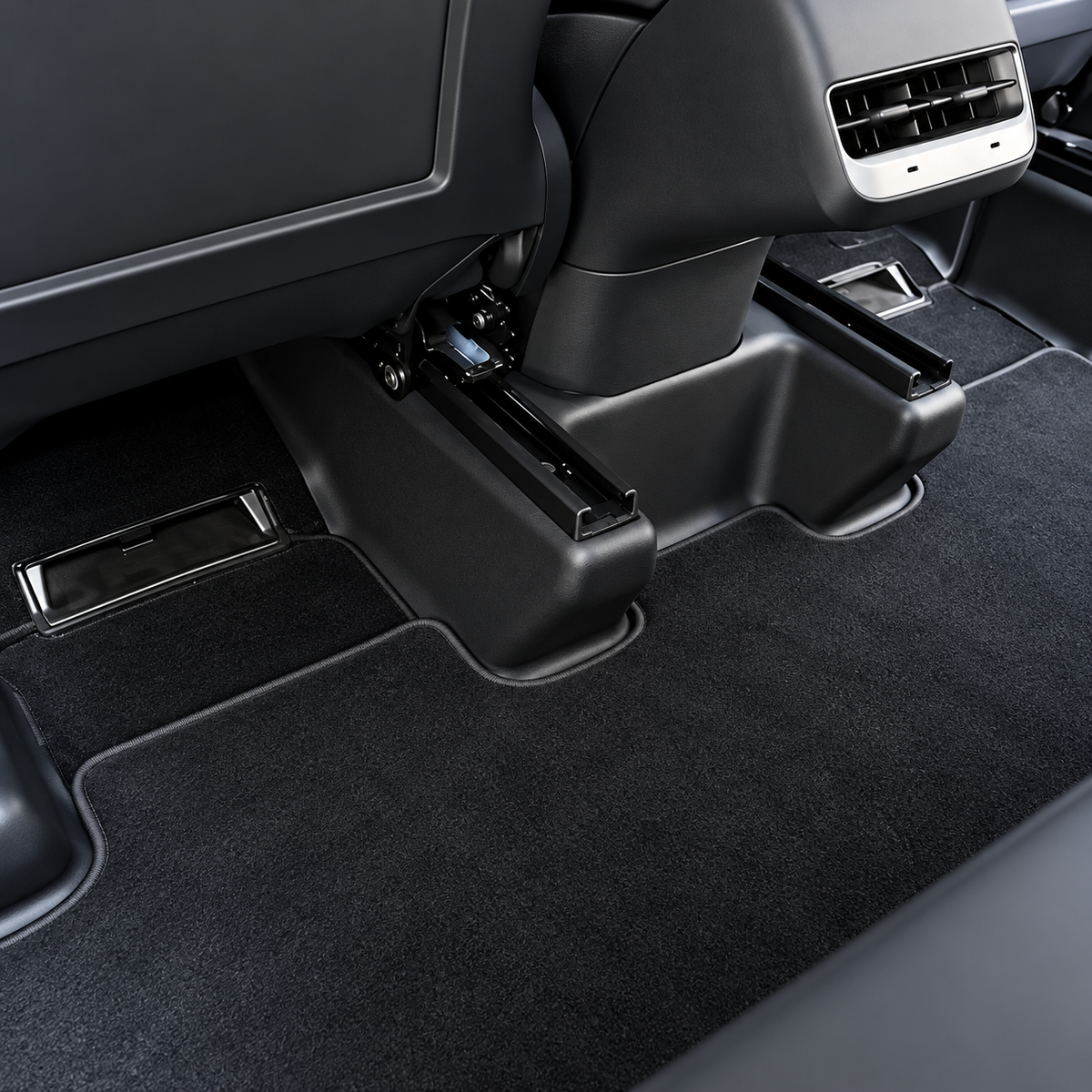 Skydd för baksätets sätesskenor – Tesla Model Y (2021–2024)