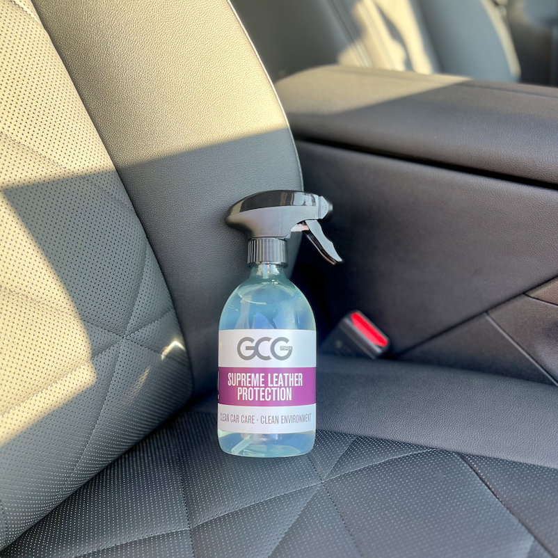GreenCarGears egen produkt för lädersätesvård