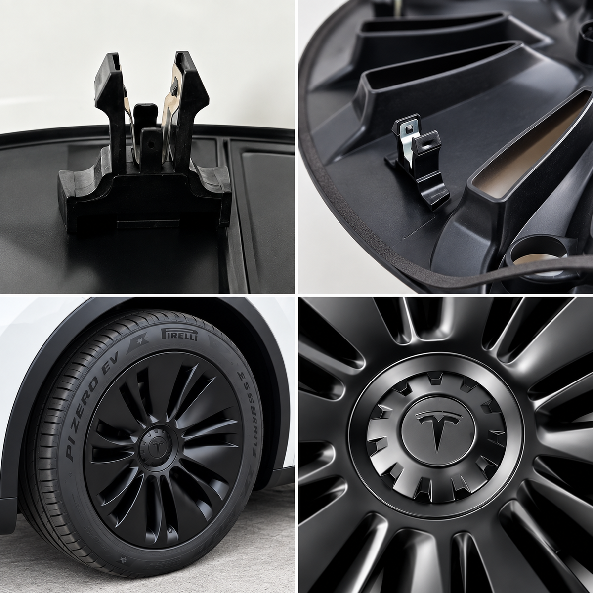 Vortex hjulkapslar, passar Tesla Model Y org. 19″ standardfälgar