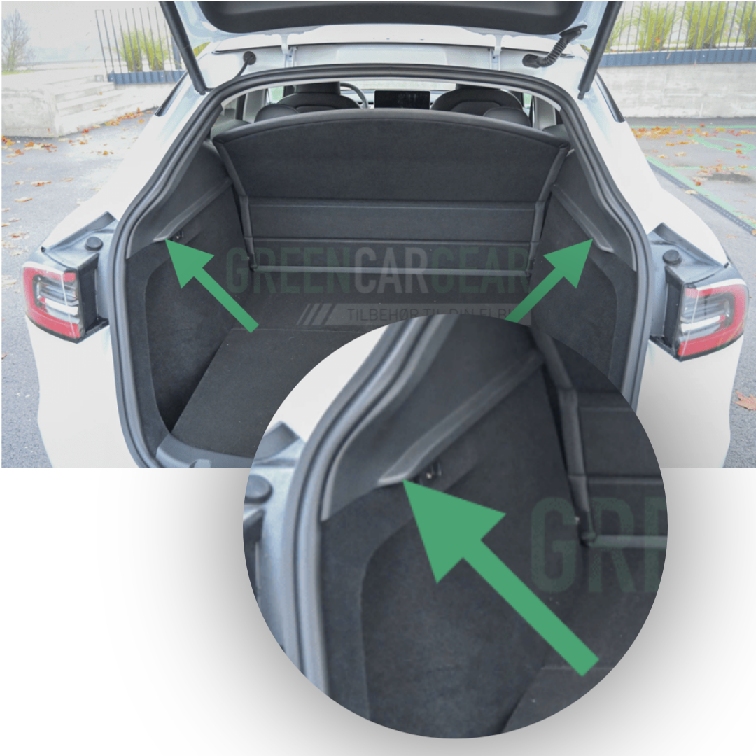 Bagagerumstäckning/rullgardin till Tesla Model Y