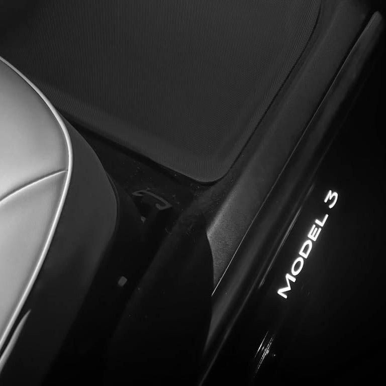 Instegslister med ljus, passar till Tesla Model 3/Y