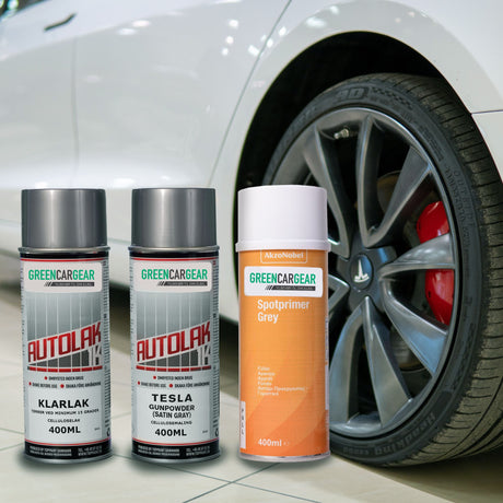 Spray för Tesla-fälgar och annat Tesla-tillbehör
