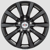 Platin P66-fälgen i svart, designad för Renault Scenic E-tech.