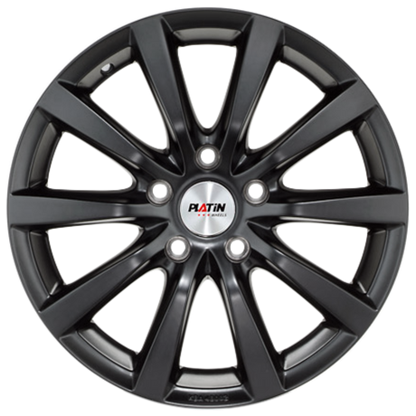 Platin P66 5-ekrad svart aluminiumfälg för bil.