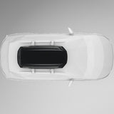 Thule Pulse 2 M Black Aeroskin sort tagboks monteret på bil, illustration set fra oven