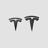 Emblem i äkta matt kolfiber för Tesla Model 3/Y