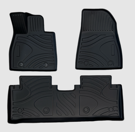 Mattset för BYD Seal, 3D All Weather i svart gummi.
