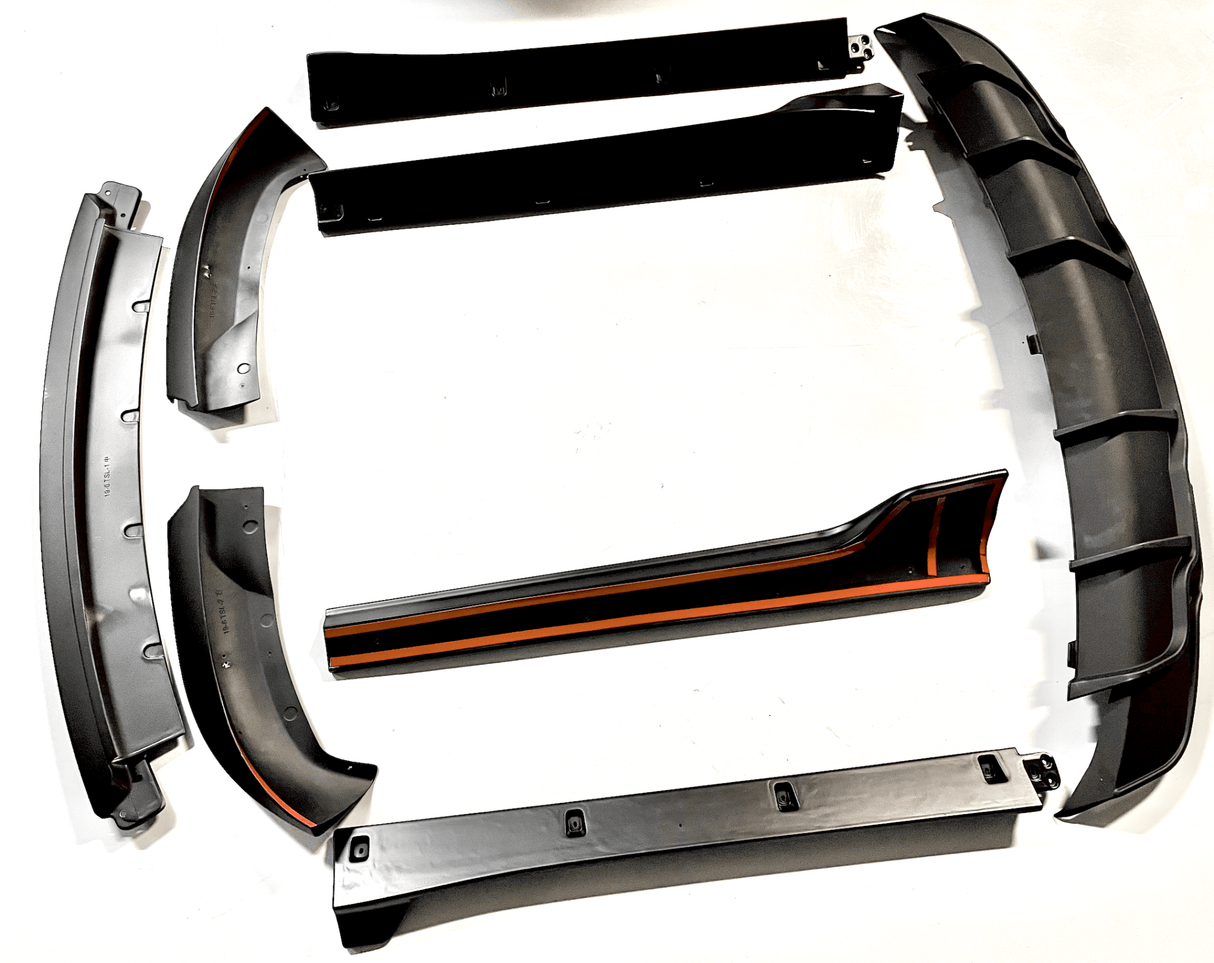 Komplett bodykit i matt svart - Passar till Tesla Model 3