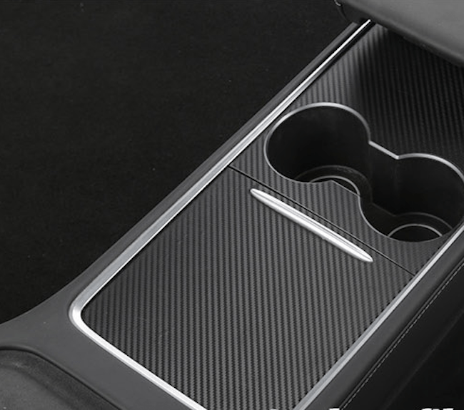 Folie-cover till mittkonsollen till Tesla Model 3/Y