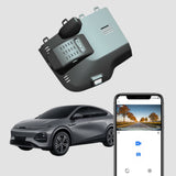 FitCamX dashcam för XPENG G6 2022-2025, visad med live app-anslutning.