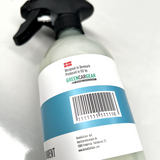 GCG MAX Cockpit Cleaner-flaska med QR-kod och danskt designmärke