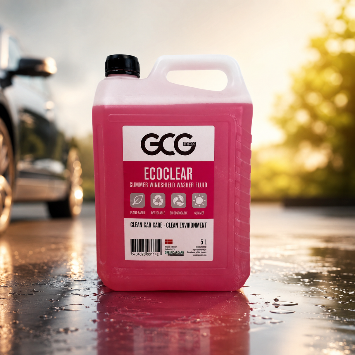 GCG MAX spolarvätska 5 liter – 100 % biologiskt nedbrytbar