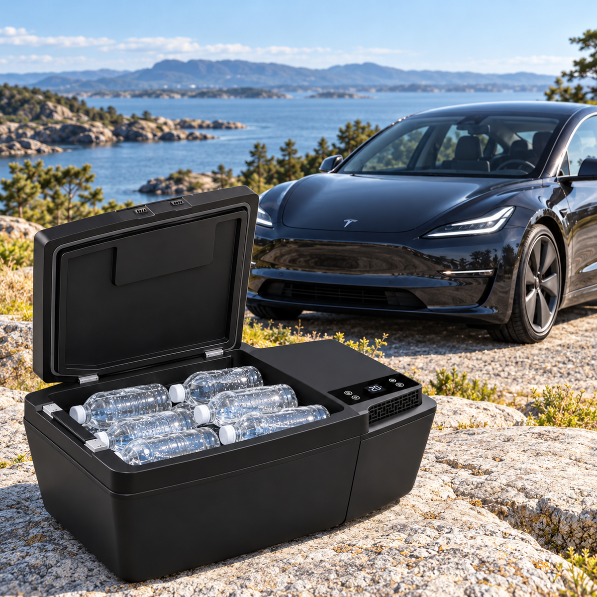 Kylbox med kompressor till Tesla Model 3