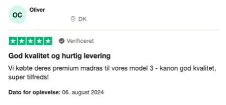 Luftmadrass för elbil kundrecension