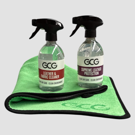 GreenCarGear sätesvårdset med mikrofiberduk