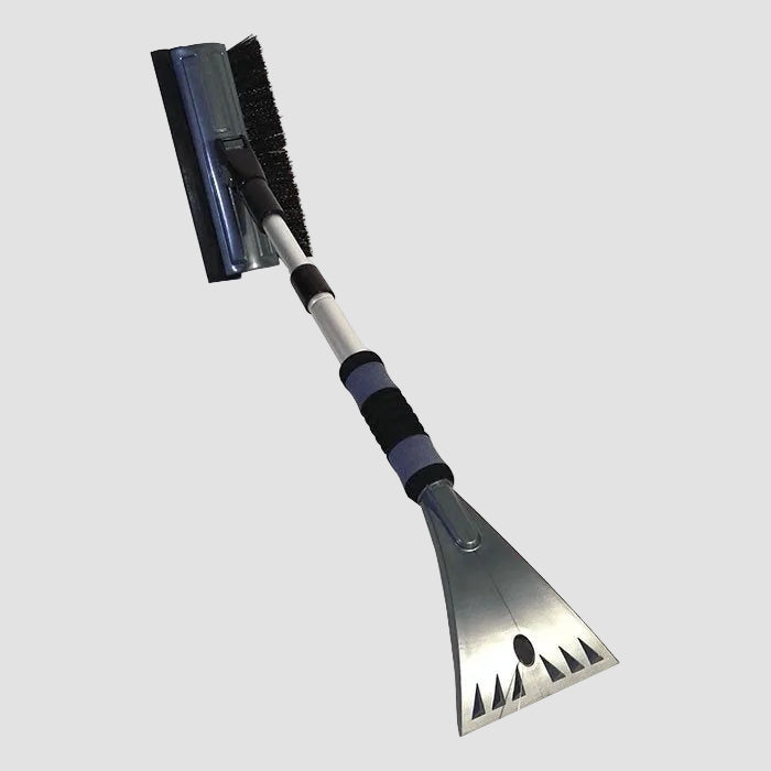 Is/snöskrapa med justerbart aluminiumhandtag