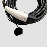 GCG MAX laddkabel med Type 2-kontakt för elbil, vit och svart