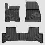 Svarta gummimattor för en Mercedes-Benz EQA 2021-