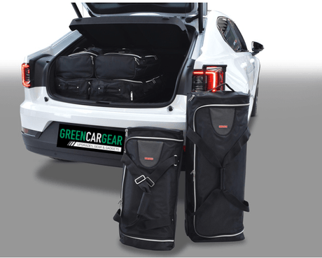 Car-Bags väsksats skräddarsydd för Polestar 2, optimal platsutnyttjande för resor.
