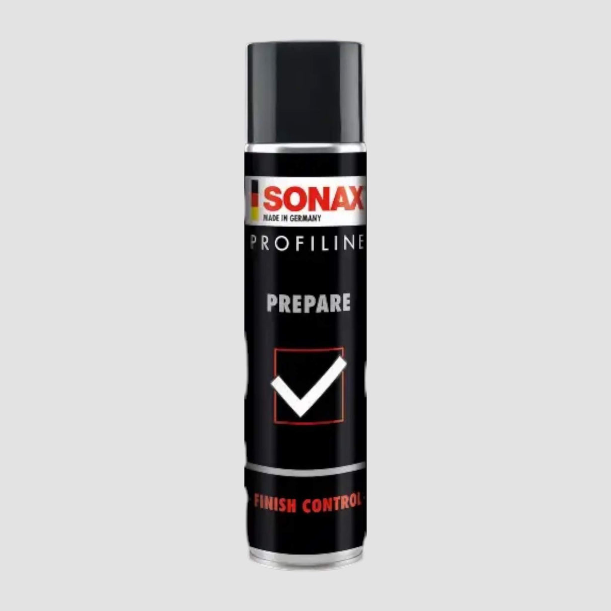 SONAX PROFILINE Prepare 400 ml sprayburk för förberedelse av ytor, visad på produktsidan.