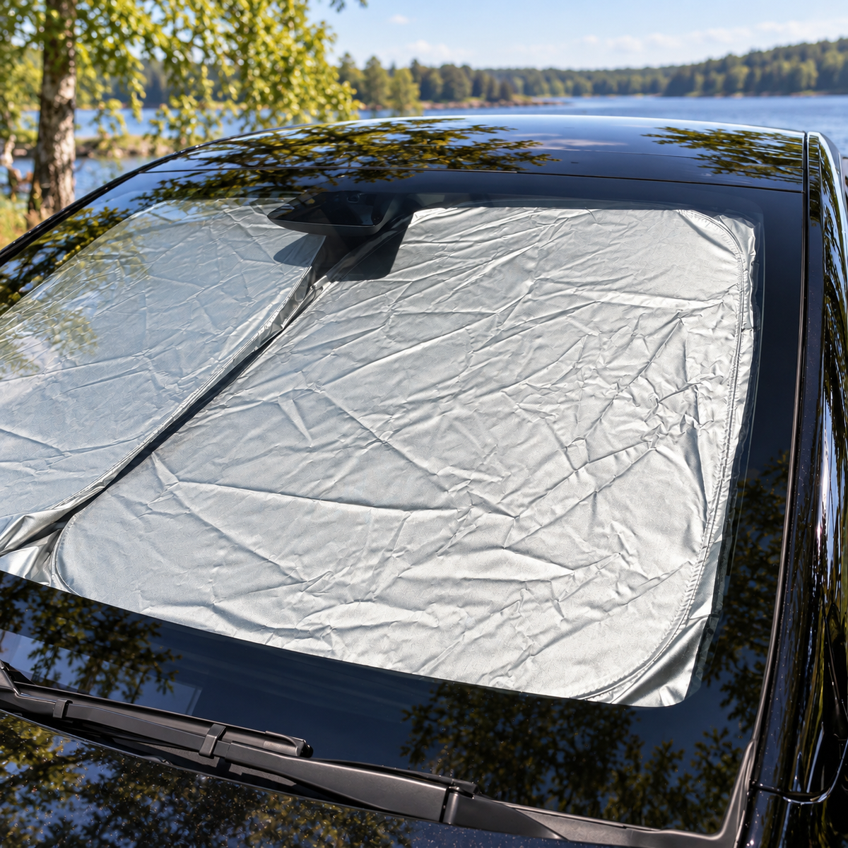 Solskydd till vindrutan - Tesla Model Y