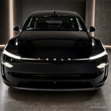 Folie för ljuslist - Tesla Model Y 2025 Juniper – Matt svart med TESLA-text
