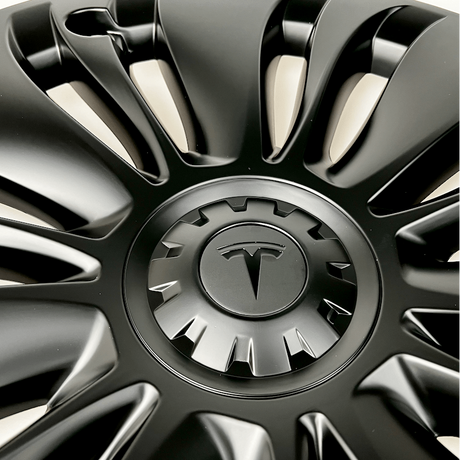 Vortex hjulkapslar för Tesla Model Y med navkapsel med Tesla-logotyp