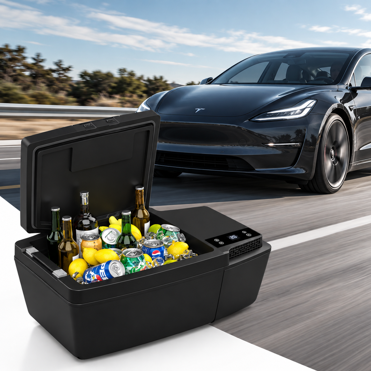 Kylskåp för bagageutrymme – Tesla Model 3