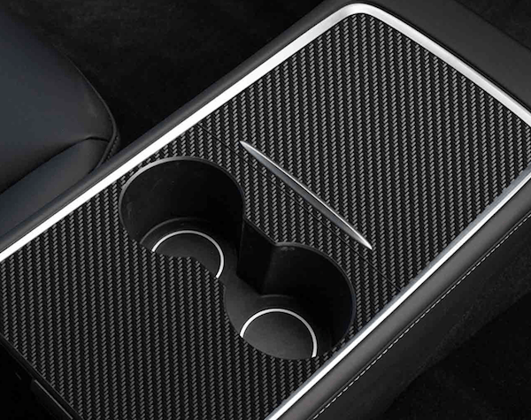 Folie-cover till mittkonsollen till Tesla Model 3/Y