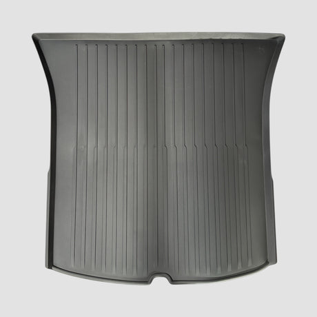 Grå TPE bagagerumsmatta med räfflor för Tesla Model Y