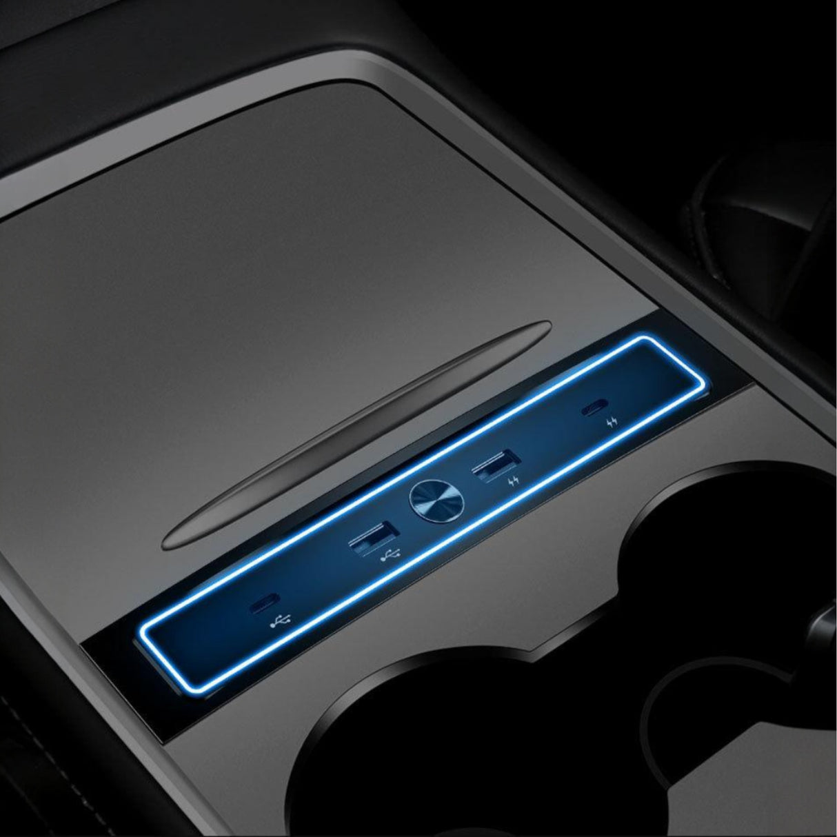 Mini USB-hubb – Passar till Tesla Model 3/Y