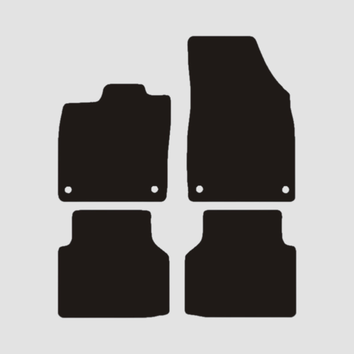 Velourmåtteset VW ID.4/ID.5 2020-