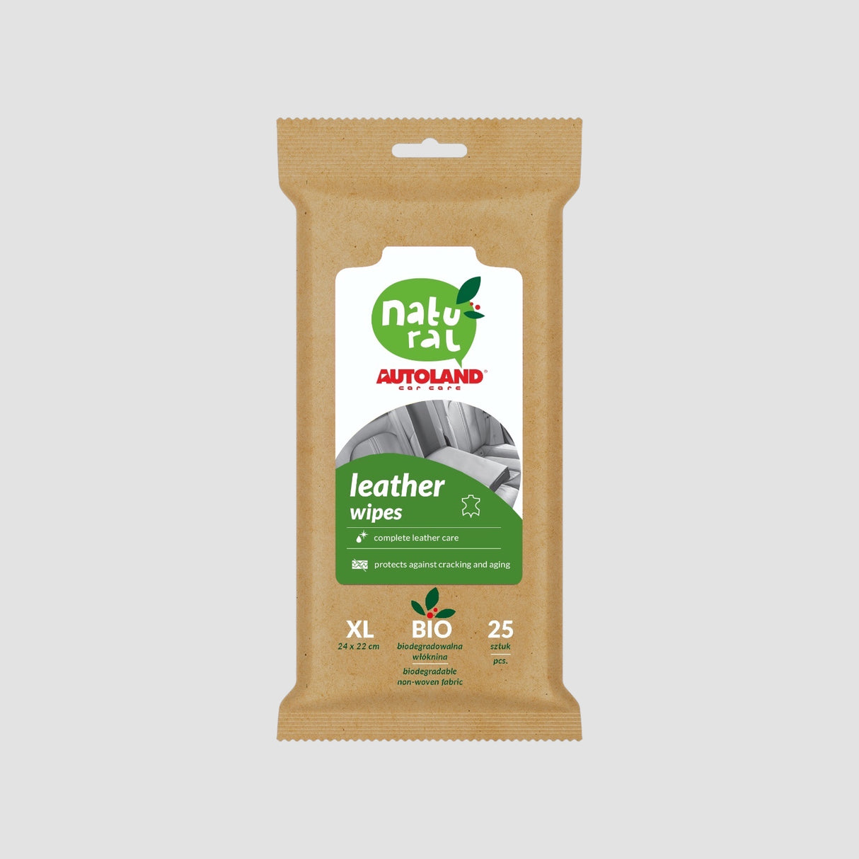 Autoland Leather Wipes - Biologiskt nedbrytbara
