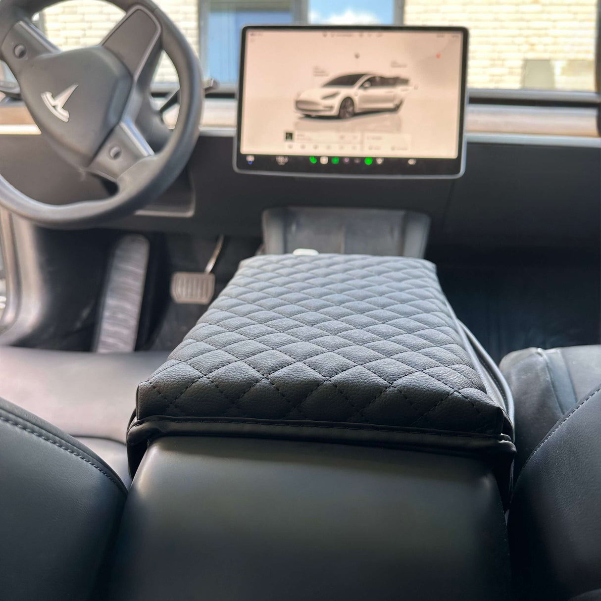Överdrag till armstöd - Tesla Model 3/Y