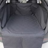 Hundfilt/överdrag för bagageutrymmet i Tesla Model Y, svart och smutsavvisande.