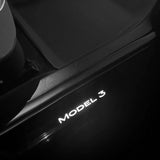 Instegslister med ljus, passar till Tesla Model 3/Y