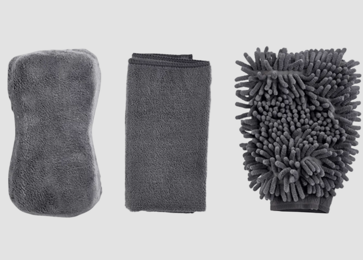 Tvättset mikrofiber 3 delar