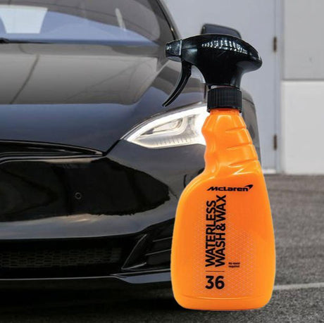 McLaren vattenfri. Tvätt och vax som kan användas till bilar